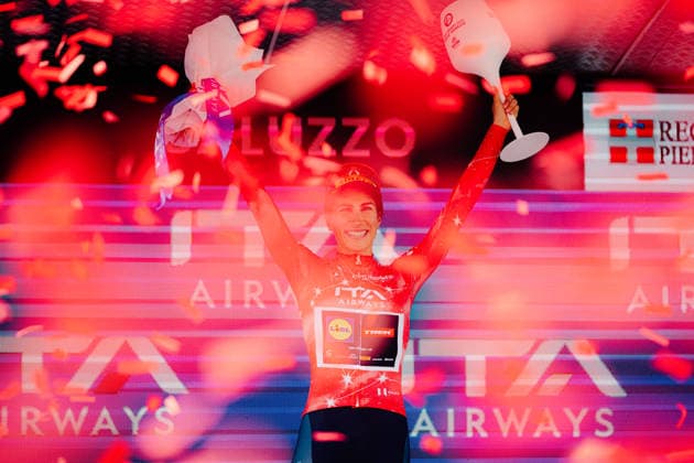 Giro Women Picture by Thomas Maheux SWpix.com 07 06 2026 - Cycling - Giro Women - Stage 9 - Saluzzo - Saluzzo Balsamo Elisa, Lidl Trek Saluzzo Italy Copyright: x xThomasxMaheuxxviaxSWpix.comx(t axPhotographyxHubxLtd)xThomasxMaheux SWpix.comx SWP-3197