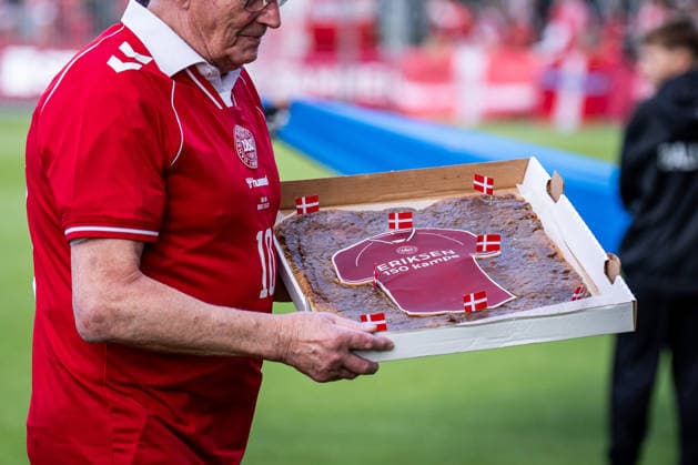Denmark v Ukraine, football friendly, Odense, Denmark Odense, Denmark. 07th, June 2026. Christian Eriksen is praised for 150 matches for Denmark before the football friendly between Denmark and Ukraine at Odense Stadion in Odense. Denmark, Odense, Nature Energy Park  Copyright: xGonzalesxPhoto KentxRasmussenx