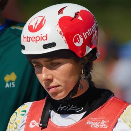 World Cup in water slalom in Prague - Troja on June 7, 2026. Pictured is Australian representative Naomi Fox in the women s kayak cross race. (CTKxPhoto PetrxMalina) CTKPhotoF202606070021301  CTKPhotoF202606070021301