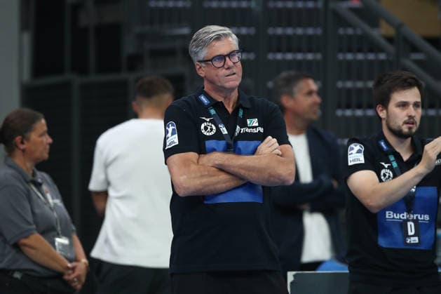 07.06.2026, xtgx, Handball, Daikin HBL, HSG Wetzlar - SC Magdeburg v.l. Runar Sigtryggsson (Wetzlar, Trainer) Wetzlar