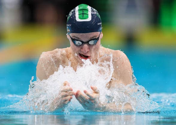 June 8, 2026, Sydney, Nsw, Australia: XAVIER CUOLAHAN competes in the Men s 100m Breaststroke heats during the 2026 Australian Swimming Commonwealth Games, Pan Pacific Championships and Para Pan Pacific Championships Trials. Swimming 2026: Australian Swimming Trials  - ZUMAt173 20260608_zsp_t173_022 Copyright: xStephanexThomasx