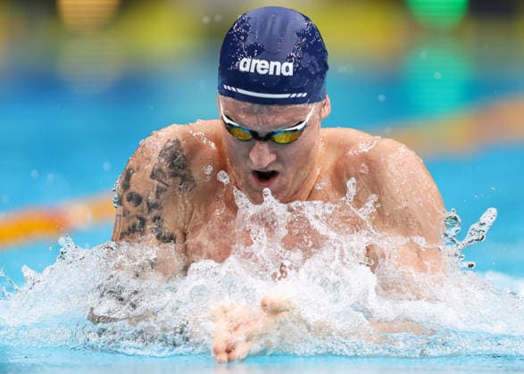 June 8, 2026, Sydney, Nsw, Australia: SAMUEL WILLIAMSON competes in the Men s 100m Breaststroke heats during the 2026 Australian Swimming Commonwealth Games, Pan Pacific Championships and Para Pan Pacific Championships Trials. Swimming 2026: Australian Swimming Trials  - ZUMAt173 20260608_zsp_t173_023 Copyright: xStephanexThomasx