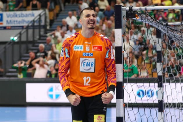 07.06.2026, xgox, Handball - Daikin HBL HSG Wetzlar - SC Magdeburg emspor, v.l. Matej Mandic (Magdeburg, 12) Jubel ueber den Sieg, Jubel nach Spielende Wetzlar