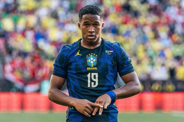 RECORD DATE NOT STATED Match between Brazil and Egypt for the 2026 World Cup friendlies. Cleveland (USA), 07 06 2026 - friendly matches national team, Nationalteam USA - Player Endrick scores and celebrates his goal in a match between Brazil and Egypt, valid for the national team s friendly matches, held in the city of Cleveland, this Saturday, June 7, 2026.(Foto: Bruno Zanotto Thenews2 imago images) SPO  Copyright: xBrunoxxZanottox