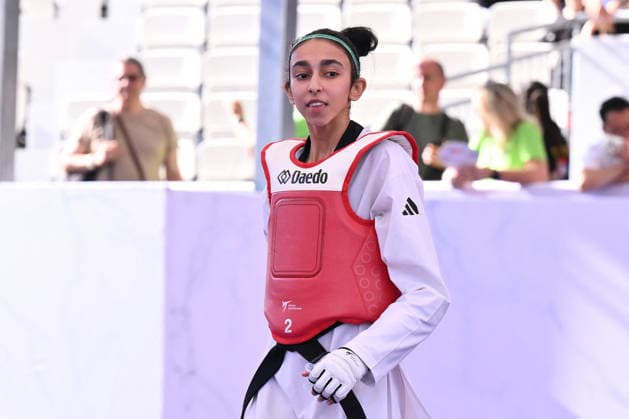 CONTACT - Taekwondo - World Taekwondo Rome Grand Prix 2026 Photo by IPA ABACAPRESS.COM85474786 - Jana Khattab (EGY) competes in the women s -49kg final against Alisa Angelova (RUS) of the World Taekwondo Grand Prix at the Foro Italico, June 7, 2026, Rome, Italy. Roma Italy  Copyright: xIPAxSport ABACAx