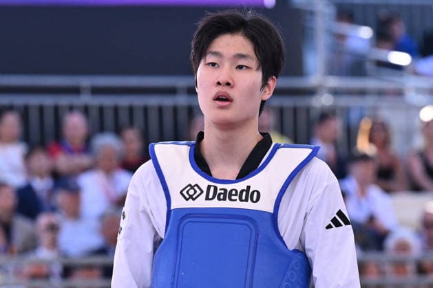 CONTACT - Taekwondo - World Taekwondo Rome Grand Prix 2026 Photo by IPA ABACAPRESS.COM85474837 - Eunsu Seo (KOR) competes in the men s -58kg final against Vito Dell Aquila (ITA) of the World Taekwondo Grand Prix at the Foro Italico, June 7, 2026, Rome, Italy. Roma Italy  Copyright: xIPAxSport ABACAx