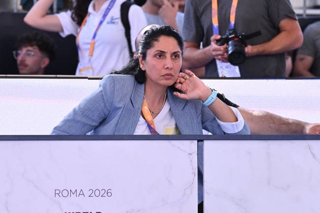 CONTACT - Taekwondo - World Taekwondo Rome Grand Prix 2026 Photo by IPA ABACAPRESS.COM85474787 - Coach of Jana Khattab (EGY) during the women s -49kg final against Alisa Angelova (RUS) of the World Taekwondo Grand Prix at the Foro Italico, June 7, 2026, Rome, Italy. Roma Italy  Copyright: xIPAxSport ABACAx
