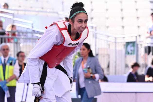 CONTACT - Taekwondo - World Taekwondo Rome Grand Prix 2026 Photo by IPA ABACAPRESS.COM85474820 - Jana Khattab (EGY) competes in the women s -49kg final against Alisa Angelova (RUS) of the World Taekwondo Grand Prix at the Foro Italico, June 7, 2026, Rome, Italy. Roma Italy  Copyright: xIPAxSport ABACAx