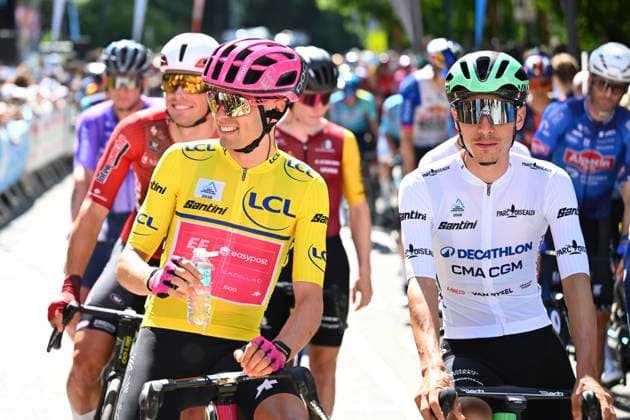 Tour Auvergne - Rhone-Alpes 2026 Stage 2 LE PUY-EN-VELAY, FRANCE - JUNE 08 : Baudin Alex (FRA) of EF Education - Easypost during stage 2 of the 78th edition of Tour Auvergne - Rhone-Alpes an UCI World Tour 2.UWT cycling road race stage for Men Elite of 234.3 km with start in Saint-Martin-Le-Vinoux and finish in Le Puy-en-Velay on June 8, 2026 in Le Puy-en-Velay, France, 08 06 2026 ( Motordriver Guy De Vuyst - Le Puy-en-Velay France  Copyright: xVincentxKalutx