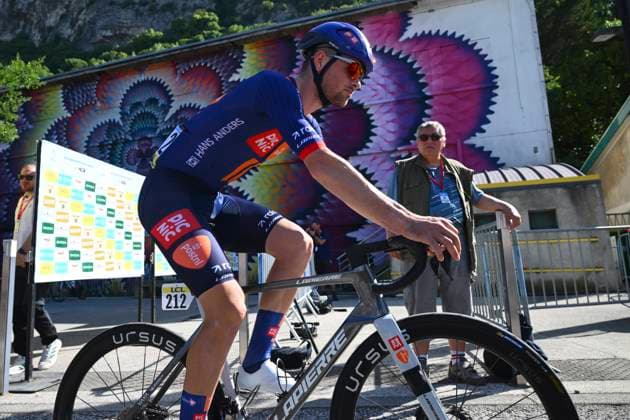 Tour Auvergne - Rhone-Alpes 2026 Stage 2 LE PUY-EN-VELAY, FRANCE - JUNE 08 : Corkery Dillon (IRL) of Team Picnic PostNL during stage 2 of the 78th edition of Tour Auvergne - Rhone-Alpes an UCI World Tour 2.UWT cycling road race stage for Men Elite of 234.3 km with start in Saint-Martin-Le-Vinoux and finish in Le Puy-en-Velay on June 8, 2026 in Le Puy-en-Velay, France, 08 06 2026 ( Motordriver Guy De Vuyst - Le Puy-en-Velay France  Copyright: xVincentxKalutx