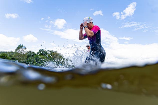 07.06.2026, GER, Crosstriathlon, Maenner Frauen, Saison 26, 38. Teag Werratal-Crosstriathlon org. Triathlonverein Werratal e.V. Emilia Fuss (Rhöner WSV e.V. Dermbach) 500m Schwimmen in Freiwasser, 11,9km MTB Strecke und 4,0km Laufstrecke nahmen die Teilnehmer in den Kategorien Jedermann-Cross Einzel Staffel sowie dem Sprint-Cross Einzel inkl. Thüringer Meisterschaft in angriff. 98597 Breitungen Strandbad Kiessee Thueringen Deutschland
