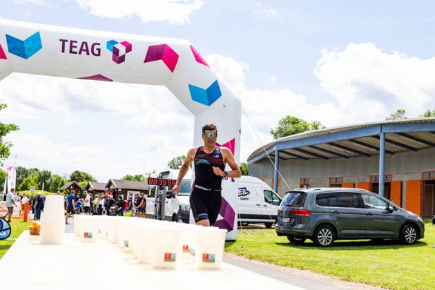 07.06.2026, GER, Crosstriathlon, Maenner Frauen, Saison 26, 38. Teag Werratal-Crosstriathlon org. Triathlonverein Werratal e.V. Lars Fricke (AC Apolda) 500m Schwimmen in Freiwasser, 11,9km MTB Strecke und 4,0km Laufstrecke nahmen die Teilnehmer in den Kategorien Jedermann-Cross Einzel Staffel sowie dem Sprint-Cross Einzel inkl. Thüringer Meisterschaft in angriff. 98597 Breitungen Strandbad Kiessee Thueringen Deutschland