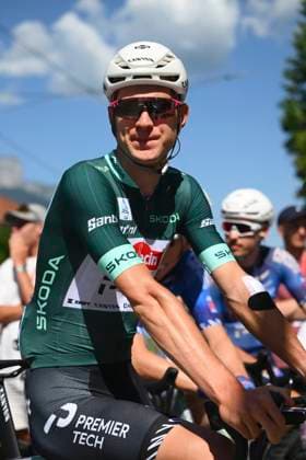 Tour Auvergne - Rhone-Alpes 2026 Stage 2 LE PUY-EN-VELAY, FRANCE - JUNE 08 : Debruyne Ramses (BEL) of Alpecin - Premier Tech during stage 2 of the 78th edition of Tour Auvergne - Rhone-Alpes an UCI World Tour 2.UWT cycling road race stage for Men Elite of 234.3 km with start in Saint-Martin-Le-Vinoux and finish in Le Puy-en-Velay on June 8, 2026 in Le Puy-en-Velay, France, 08 06 2026 ( Motordriver Guy De Vuyst - Le Puy-en-Velay France  Copyright: xVincentxKalutx