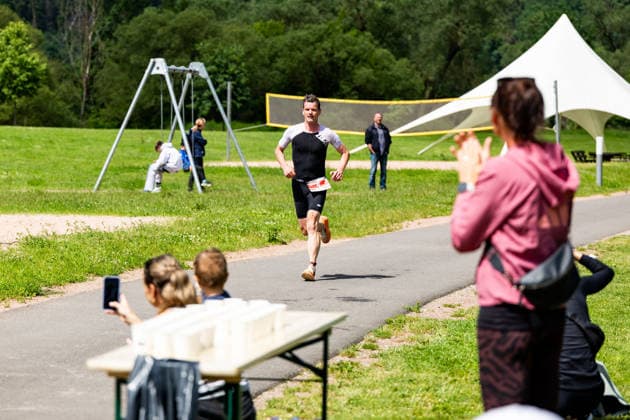 07.06.2026, GER, Crosstriathlon, Maenner Frauen, Saison 26, 38. Teag Werratal-Crosstriathlon org. Triathlonverein Werratal e.V. Reiko Morgenweck (TV Werratal) 500m Schwimmen in Freiwasser, 11,9km MTB Strecke und 4,0km Laufstrecke nahmen die Teilnehmer in den Kategorien Jedermann-Cross Einzel Staffel sowie dem Sprint-Cross Einzel inkl. Thüringer Meisterschaft in angriff. 98597 Breitungen Strandbad Kiessee Thueringen Deutschland