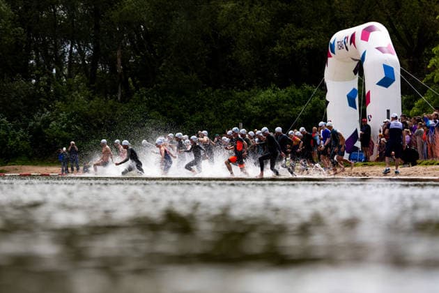 07.06.2026, GER, Crosstriathlon, Maenner Frauen, Saison 26, 38. Teag Werratal-Crosstriathlon org. Triathlonverein Werratal e.V. 500m Schwimmen in Freiwasser, 11,9km MTB Strecke und 4,0km Laufstrecke nahmen die Teilnehmer in den Kategorien Jedermann-Cross Einzel Staffel sowie dem Sprint-Cross Einzel inkl. Thüringer Meisterschaft in angriff. 98597 Breitungen Strandbad Kiessee Thueringen Deutschland