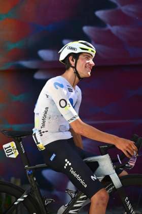 Tour Auvergne - Rhone-Alpes 2026 Stage 2 LE PUY-EN-VELAY, FRANCE - JUNE 08 : Uijtdebroeks Cian (BEL) of Movistar Team during stage 2 of the 78th edition of Tour Auvergne - Rhone-Alpes an UCI World Tour 2.UWT cycling road race stage for Men Elite of 234.3 km with start in Saint-Martin-Le-Vinoux and finish in Le Puy-en-Velay on June 8, 2026 in Le Puy-en-Velay, France, 08 06 2026 ( Motordriver Guy De Vuyst - Le Puy-en-Velay France  Copyright: xVincentxKalutx