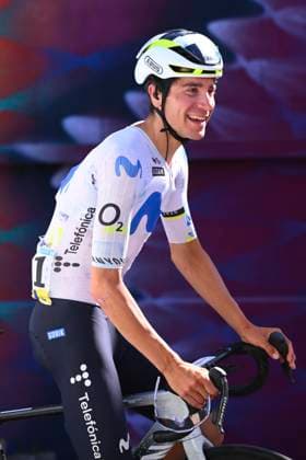 Tour Auvergne - Rhone-Alpes 2026 Stage 2 LE PUY-EN-VELAY, FRANCE - JUNE 08 : Uijtdebroeks Cian (BEL) of Movistar Team during stage 2 of the 78th edition of Tour Auvergne - Rhone-Alpes an UCI World Tour 2.UWT cycling road race stage for Men Elite of 234.3 km with start in Saint-Martin-Le-Vinoux and finish in Le Puy-en-Velay on June 8, 2026 in Le Puy-en-Velay, France, 08 06 2026 ( Motordriver Guy De Vuyst - Le Puy-en-Velay France  Copyright: xVincentxKalutx