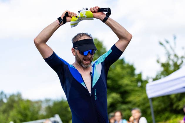 07.06.2026, GER, Crosstriathlon, Maenner Frauen, Saison 26, 38. Teag Werratal-Crosstriathlon org. Triathlonverein Werratal e.V. Marco Schötz (SVW Eisenach Triathlon) 500m Schwimmen in Freiwasser, 11,9km MTB Strecke und 4,0km Laufstrecke nahmen die Teilnehmer in den Kategorien Jedermann-Cross Einzel Staffel sowie dem Sprint-Cross Einzel inkl. Thüringer Meisterschaft in angriff. 98597 Breitungen Strandbad Kiessee Thueringen Deutschland