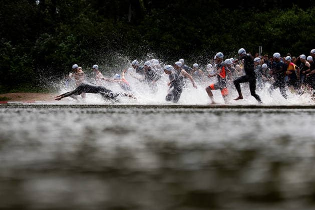 07.06.2026, GER, Crosstriathlon, Maenner Frauen, Saison 26, 38. Teag Werratal-Crosstriathlon org. Triathlonverein Werratal e.V. 500m Schwimmen in Freiwasser, 11,9km MTB Strecke und 4,0km Laufstrecke nahmen die Teilnehmer in den Kategorien Jedermann-Cross Einzel Staffel sowie dem Sprint-Cross Einzel inkl. Thüringer Meisterschaft in angriff. 98597 Breitungen Strandbad Kiessee Thueringen Deutschland