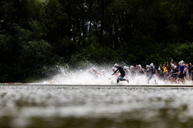 07.06.2026, GER, Crosstriathlon, Maenner Frauen, Saison 26, 38. Teag Werratal-Crosstriathlon org. Triathlonverein Werratal e.V. 500m Schwimmen in Freiwasser, 11,9km MTB Strecke und 4,0km Laufstrecke nahmen die Teilnehmer in den Kategorien Jedermann-Cross Einzel Staffel sowie dem Sprint-Cross Einzel inkl. Thüringer Meisterschaft in angriff. 98597 Breitungen Strandbad Kiessee Thueringen Deutschland
