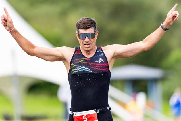 07.06.2026, GER, Crosstriathlon, Maenner Frauen, Saison 26, 38. Teag Werratal-Crosstriathlon org. Triathlonverein Werratal e.V. Lars Fricke (AC Apolda) 500m Schwimmen in Freiwasser, 11,9km MTB Strecke und 4,0km Laufstrecke nahmen die Teilnehmer in den Kategorien Jedermann-Cross Einzel Staffel sowie dem Sprint-Cross Einzel inkl. Thüringer Meisterschaft in angriff. 98597 Breitungen Strandbad Kiessee Thueringen Deutschland