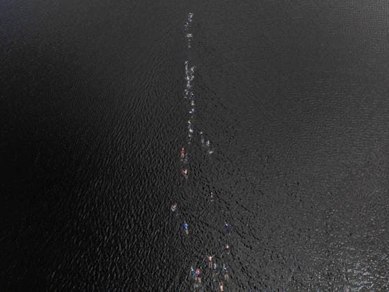 07.06.2026, GER, Crosstriathlon, Maenner Frauen, Saison 26, 38. Teag Werratal-Crosstriathlon org. Triathlonverein Werratal e.V. 500m Schwimmen in Freiwasser, 11,9km MTB Strecke und 4,0km Laufstrecke nahmen die Teilnehmer in den Kategorien Jedermann-Cross Einzel Staffel sowie dem Sprint-Cross Einzel inkl. Thüringer Meisterschaft in angriff. 98597 Breitungen Strandbad Kiessee Thueringen Deutschland