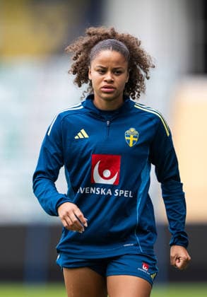 260608 Felicia Schröder of the Swedish women s national football team at a training session on June 8, 2026 in Gothenburg. Photo: Mathias Bergeld BILDBYRAN kod MB MB1380 fotboll football soccer fotball vm-kval kval fifa womens world cup qualifier qualifier träning practice training sverige sweden dam bbeng women kvinner