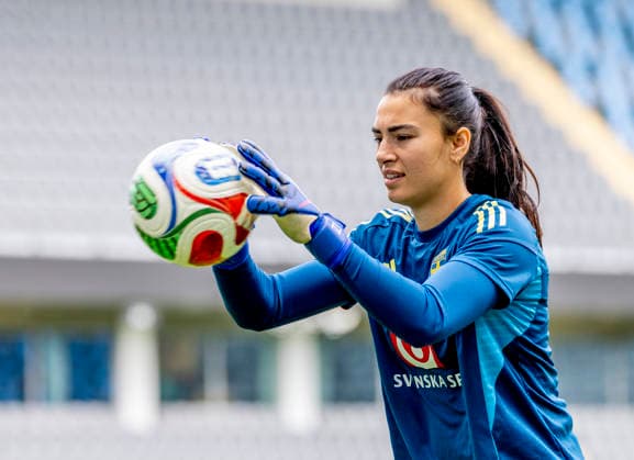 GOTHENBURG, SWEDEN 20260608 Zecira Musovic during Monday s training with the women s national team, Nationalteam at Gamla Ullevi ahead of the upcoming World Cup qualifier against Italy. GÖTEBORG SWEDEN x9200x