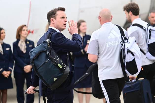 Belgian national football team - 2026 FIFA World Cup, WM, Weltmeisterschaft, Fussball - media activities 08 06 2026 ZAVENTEM, BELGIUM - JUNE 08 : Locht Pierre pictured at Brussels airport before takeoff towards Seattle ahead of the FIFA World Cup 2026 on June 8, 2026 in Zaventem, Belgium, 08 06 2026 Zaventem Belgium  Copyright: xPeterxDexVoechtx