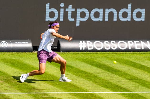 Stuttgart, GERMANY - June -08: Mattia Bellucci (ITA) during the Singles Match between Alejandro Davidovich Fokina (ESP) vs. Mattia Bellucci (ITA) at BOSS OPEN 2026, Tennisanlage Weissenhof on June 08, 2026 in Stuttgart, Germany. Baden-Württemberg Germany Copyright: xTimoxSteinx