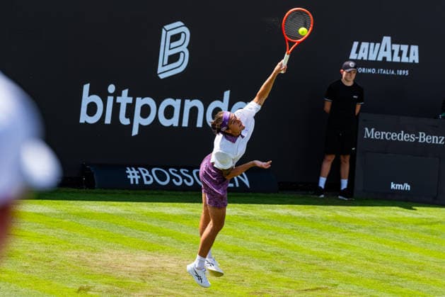 Stuttgart, GERMANY - June 08: Mattia Bellucci (ITA) during the Singles Match between Alejandro Davidovich Fokina (ESP) vs. Mattia Bellucci (ITA) at BOSS OPEN 2026, Tennisanlage Weissenhof on June 08, 2026 in Stuttgart, Germany. Baden-Württemberg Germany Copyright: xTimoxSteinx