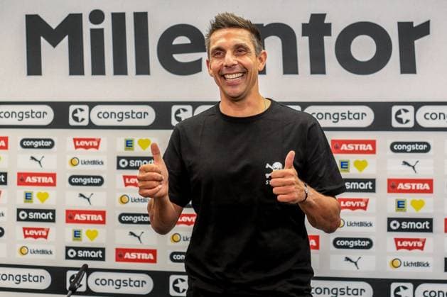 Vorstellung des neuen Trainers Marcel Rapp ( Pauli ) Deutschland , Hamburg , Millerntorstadion , Fussball , 2. Bundesliga , FC St Pauli