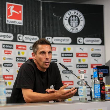 Vorstellung des neuen Trainers Marcel Rapp ( Pauli ) Deutschland , Hamburg , Millerntorstadion , Fussball , 2. Bundesliga , FC St Pauli