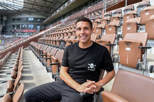 Vorstellung des neuen Trainers Marcel Rapp ( Pauli ) Deutschland , Hamburg , Millerntorstadion , Fussball , 2. Bundesliga , FC St Pauli