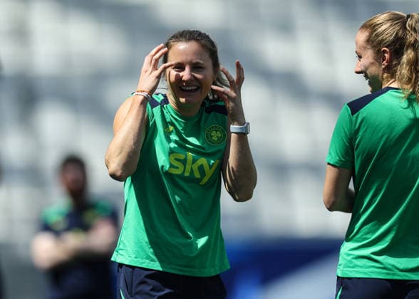 Republic of Ireland WNT Squad Training, Stade des Alpes, Grenoble, France 8 6 2026 Kyra Carusa Kyra Carusa 8 6 2026  Copyright: x INPHO BenxBradyx BB3_7242