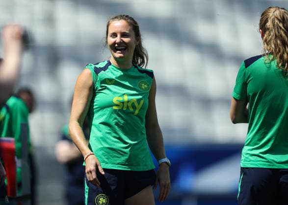 Republic of Ireland WNT Squad Training, Stade des Alpes, Grenoble, France 8 6 2026 Kyra Carusa Kyra Carusa 8 6 2026  Copyright: x INPHO BenxBradyx BB3_7245