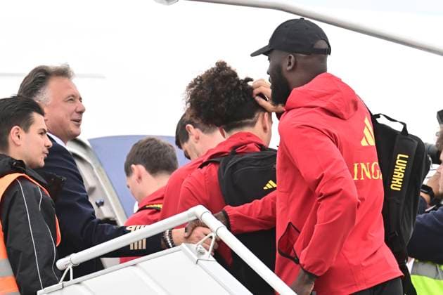 Belgian national football team - 2026 FIFA World Cup, WM, Weltmeisterschaft, Fussball - media activities 08 06 2026 ZAVENTEM, BELGIUM - JUNE 08 : Lukaku Romelu forward of Belgium pictured at Brussels airport before takeoff towards Seattle ahead of the FIFA World Cup 2026 on June 8, 2026 in Zaventem, Belgium, 08 06 2026 Zaventem Belgium  Copyright: xPeterxDexVoechtx