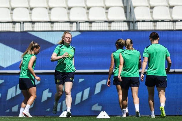 Republic of Ireland WNT Squad Training, Stade des Alpes, Grenoble, France 8 6 2026 Amber Barrett Amber Barrett 8 6 2026  Copyright: x INPHO BenxBradyx BB3_7635