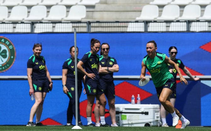 Republic of Ireland WNT Squad Training, Stade des Alpes, Grenoble, France 8 6 2026 Katie McCabe Katie McCabe 8 6 2026  Copyright: x INPHO BenxBradyx BB3_7974