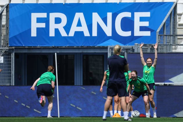 Republic of Ireland WNT Squad Training, Stade des Alpes, Grenoble, France 8 6 2026 Emily Murphy and Hayley Nolan Emily Murphy and Hayley Nolan 8 6 2026  Copyright: x INPHO BenxBradyx BB3_7997