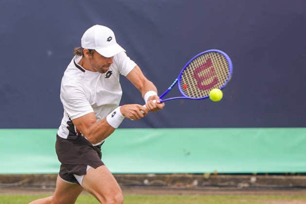 2026-06-08 - Libema Open 2026 ROSMALEN, NETHERLANDS - JUNE 8: Benjamin Bonzi of France during the Libema Open 2026 at the Autotron on June 8, 2026 in Rosmalen, Netherlands Rosmalen Autotron Netherlands Content not available for redistribution in The Netherlands directly or indirectly through any third parties. Copyright: xAndrexWeeningx