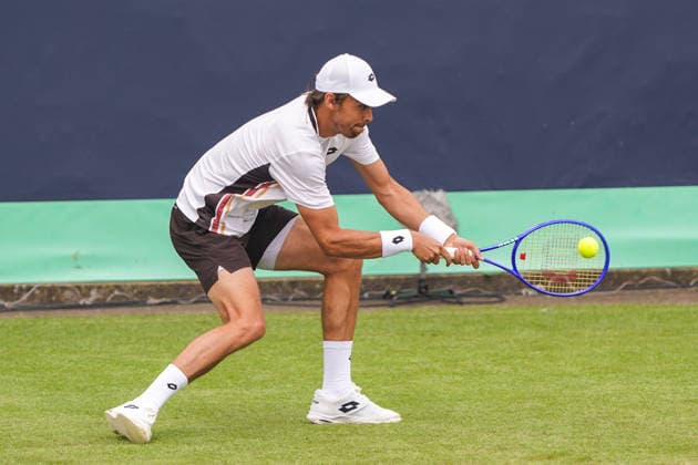 2026-06-08 - Libema Open 2026 ROSMALEN, NETHERLANDS - JUNE 8: Benjamin Bonzi of France during the Libema Open 2026 at the Autotron on June 8, 2026 in Rosmalen, Netherlands Rosmalen Autotron Netherlands Content not available for redistribution in The Netherlands directly or indirectly through any third parties. Copyright: xAndrexWeeningx