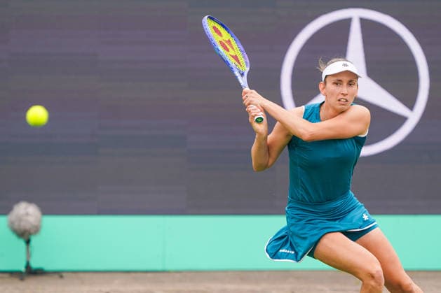 2026-06-08 - Libema Open 2026 ROSMALEN, NETHERLANDS - JUNE 8: Elise Mertens of Belgium during the Libema Open 2026 at the Autotron on June 8, 2026 in Rosmalen, Netherlands Rosmalen Autotron Netherlands Content not available for redistribution in The Netherlands directly or indirectly through any third parties. Copyright: xAndrexWeeningx