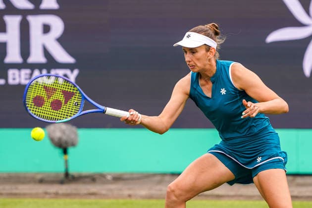2026-06-08 - Libema Open 2026 ROSMALEN, NETHERLANDS - JUNE 8: Elise Mertens of Belgium during the Libema Open 2026 at the Autotron on June 8, 2026 in Rosmalen, Netherlands Rosmalen Autotron Netherlands Content not available for redistribution in The Netherlands directly or indirectly through any third parties. Copyright: xAndrexWeeningx