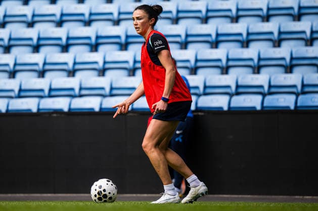 260608 Ingrid Engen of the Norwegian women™s national football team during a training session on June 8, 2026 in Oslo. Photo: Marius Simensen BILDBYRAN Cop 238 bbeng dam fifa women s world cup qualifier football fotball fotboll norge norway practice soccer training trening träning