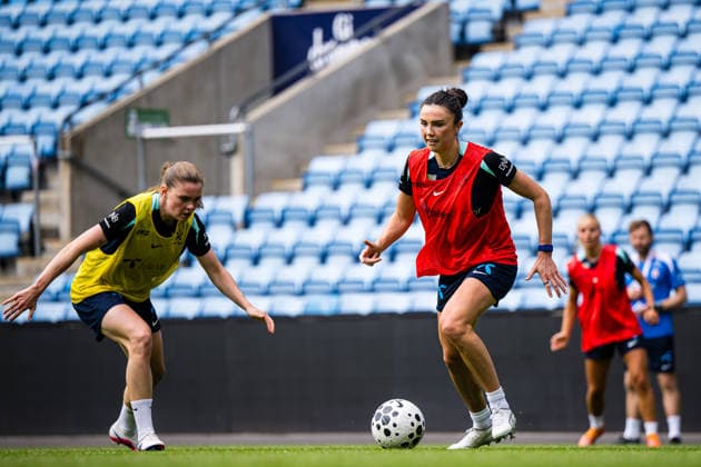 260608 Ingrid Engen of the Norwegian women™s national football team during a training session on June 8, 2026 in Oslo. Photo: Marius Simensen BILDBYRAN Cop 238 bbeng dam fifa women s world cup qualifier football fotball fotboll norge norway practice soccer training trening träning
