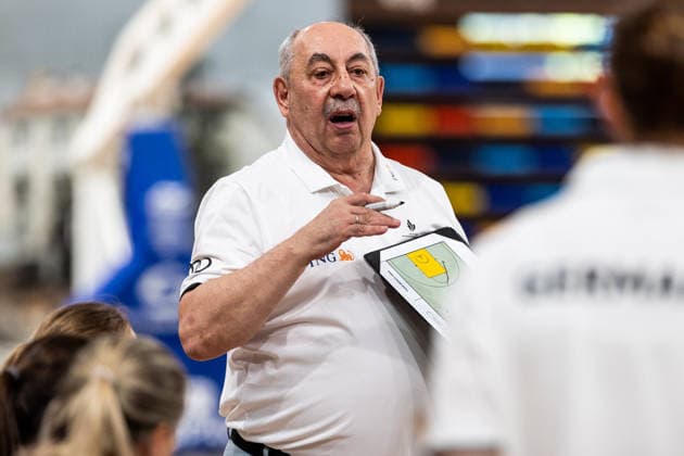GUADALAJARA, SPAIN - JUNE 08: Josef Jaglowski (Head Coach Germany) during the 2026 IWBF Women™s Repechage match between Angola vs. Germany at Palacio Multiusos de Guadalajara on June 08, 2026 in Guadalajara, Spain. Spain Copyright: xSteffiexWunderlx