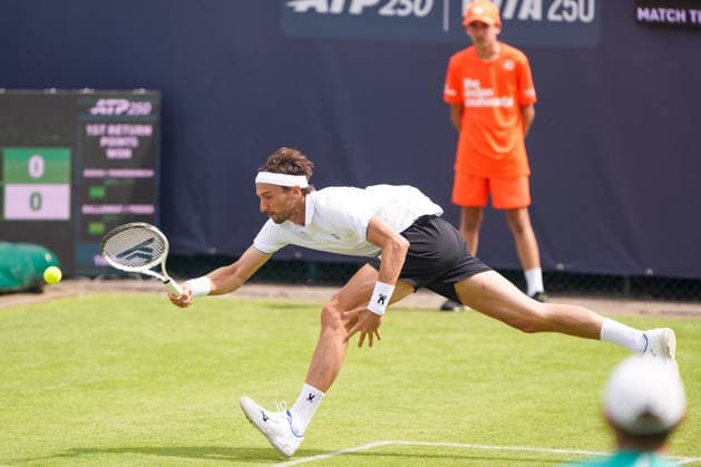2026-06-08 - Libema Open 2026 ROSMALEN, NETHERLANDS - JUNE 8: Arthur Rinderknech of France during the Libema Open 2026 at the Autotron on June 8, 2026 in Rosmalen, Netherlands Rosmalen Autotron Netherlands Content not available for redistribution in The Netherlands directly or indirectly through any third parties. Copyright: xAndrexWeeningx