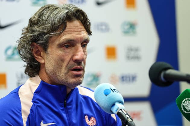 France Women™s press conference, PK, Pressekonferenz Stade des Alpes, Grenoble, France 8 6 2026 Head Coach Laurent Bonadei Laurent Bonadei 8 6 2026  Copyright: x INPHO BenxBradyx BB3_8097