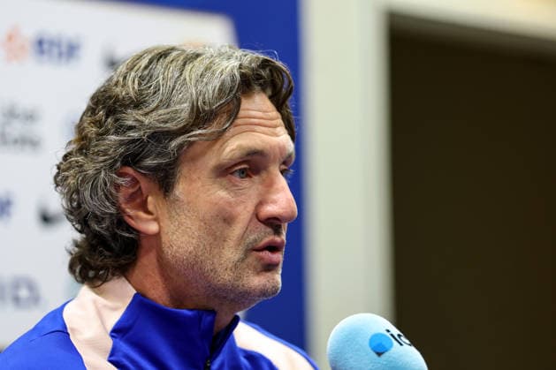 France Women™s press conference, PK, Pressekonferenz Stade des Alpes, Grenoble, France 8 6 2026 Head Coach Laurent Bonadei Laurent Bonadei 8 6 2026  Copyright: x INPHO BenxBradyx BB3_8123